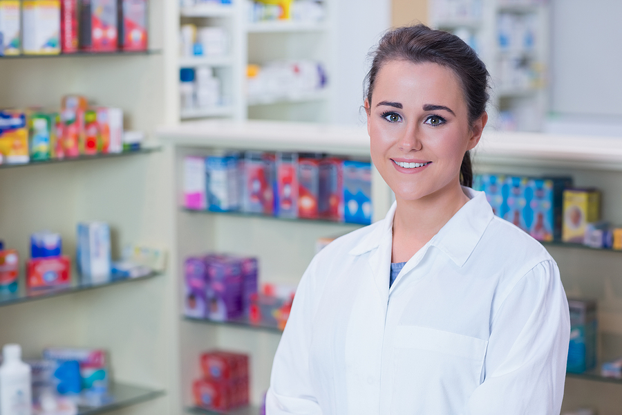 Pharmacy student smiling